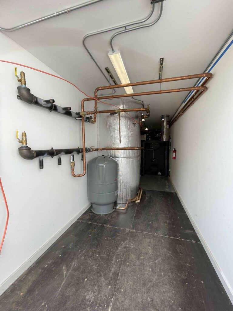 thermal storage tank, biofuels, bioenergy, renewable energy, sustainable energy, wood chip furnace, wood pellet furnace, wood chip boiler, wood pellet boiler, combined heat and energy systems, Caluwe, Inc, Boston, MA