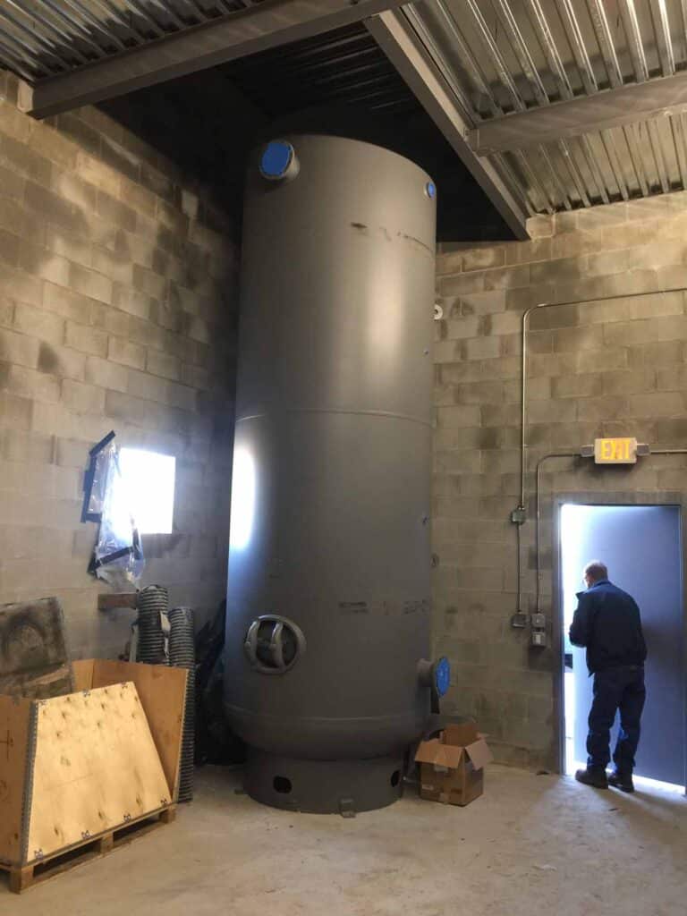 thermal storage tank, biomass energy, biofuels, renewable energy, Caluwe, Inc, Boston, MA