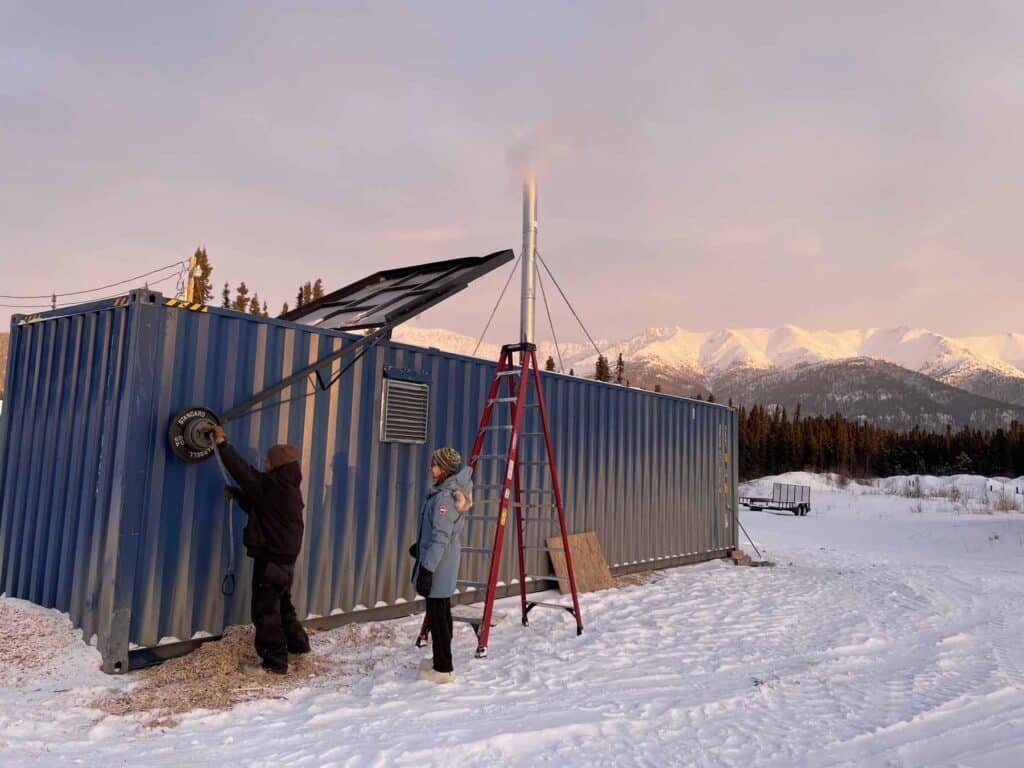 CONTAINERIZED BOILER ROOMS, Caluwe, Inc, Boston, MA, wood chip storage, wood pellet storage, wood chip furnace, wood pellet furnace, biomass energy, biofuels